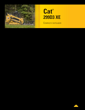 Mini încărcătoare Caterpillar 299D XE Serie 3 Deltalader