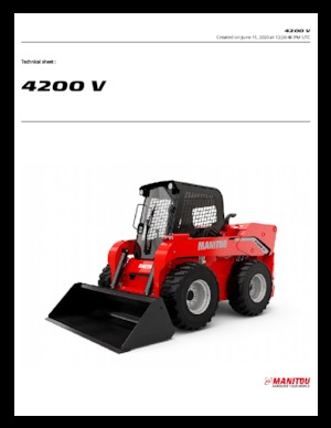 Mini încărcătoare Manitou 4200V
