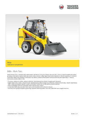 Mini încărcătoare Neuson 501s