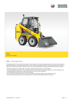 Mini încărcătoare Neuson 501s