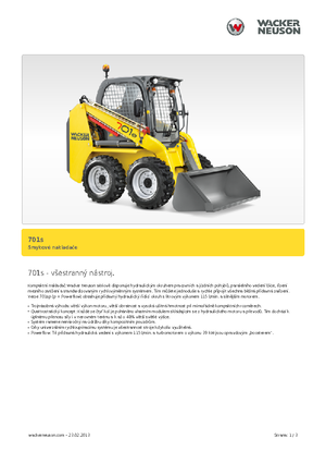 Mini încărcătoare Neuson 701s