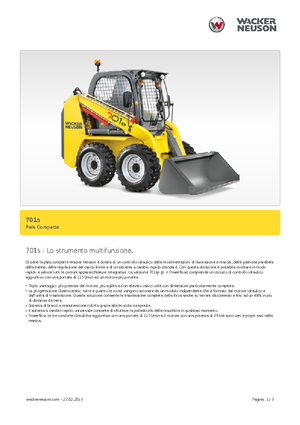 Mini încărcătoare Neuson 701s