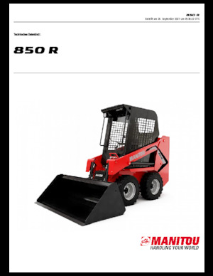 Mini încărcătoare Manitou 850R