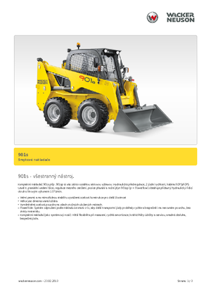 Mini încărcătoare Wacker Neuson 901 s