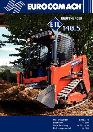 Mini încărcătoare Eurocomach ETL 140.5