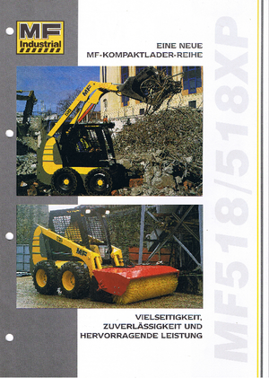 Mini încărcătoare MF Industrial MF 518 XP