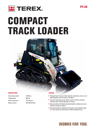 Mini încărcătoare Terex PT 30