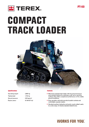 Mini încărcătoare Terex PT 60