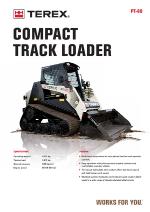 Mini încărcătoare Terex PT 80