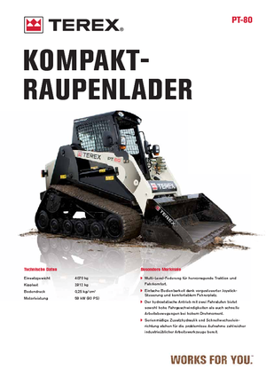 Mini încărcătoare Terex PT 80