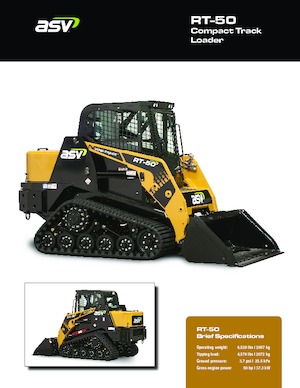 Mini încărcătoare ASV RT 50