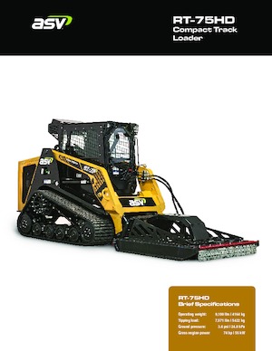 Mini încărcătoare ASV RT 75 Heavy Duty
