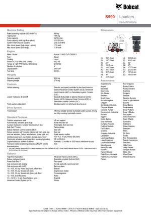 Mini încărcătoare Bobcat S590