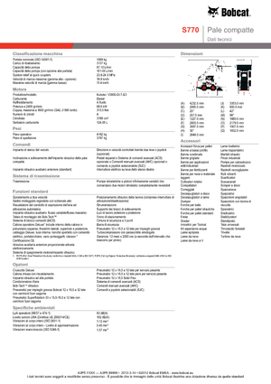 Mini încărcătoare Bobcat S770