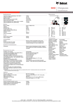 Mini încărcătoare Bobcat S850