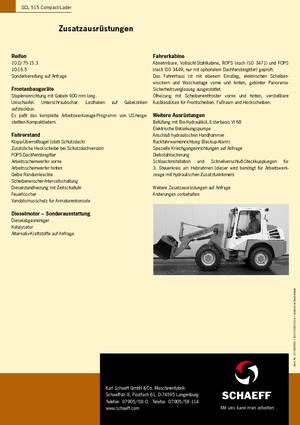 Mini încărcătoare Terex-Schaeff SCL 515