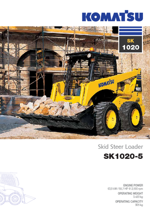 Mini încărcătoare Komatsu SK1020-5 turbo