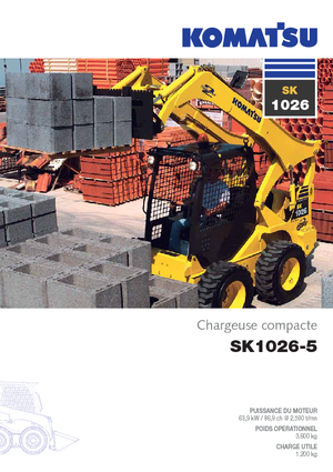 Mini încărcătoare Komatsu SK1026-5 turbo