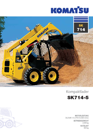 Mini încărcătoare Komatsu SK714-5 Super Flow