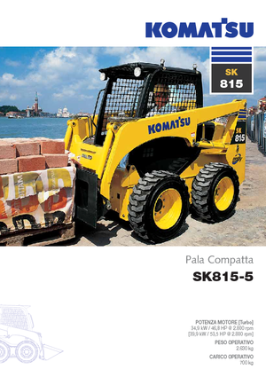 Mini încărcătoare Komatsu SK815-5 Super Flow