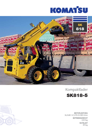 Mini încărcătoare Komatsu SK818-5E0