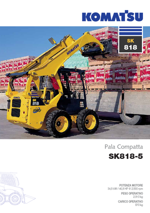 Mini încărcătoare Komatsu SK818-5 Super Flow