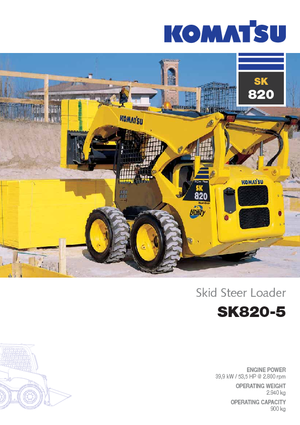 Mini încărcătoare Komatsu SK820-5