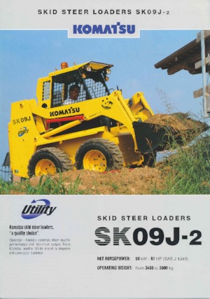 Mini încărcătoare Komatsu SK09J-2