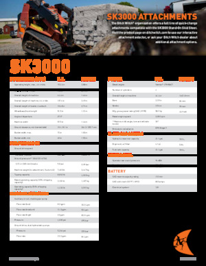 Mini încărcătoare Ditch Witch SK3000
