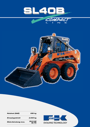 Mini încărcătoare Fiat Kobelco SL 40 B