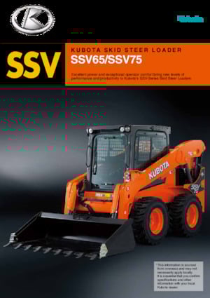 Mini încărcătoare Kubota SSV75