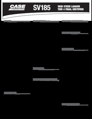 Mini încărcătoare Case SV185