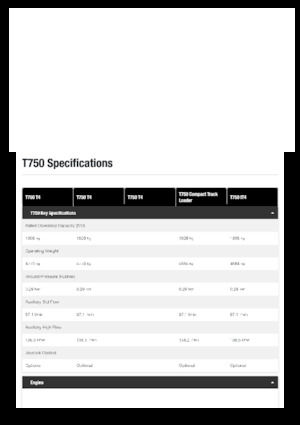 Mini încărcătoare Bobcat T750