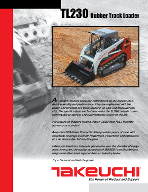 Mini încărcătoare Takeuchi TL 230