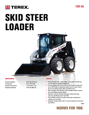 Mini încărcătoare Terex TSR 50