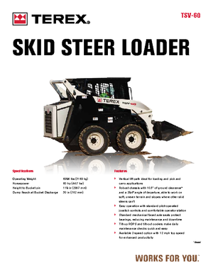 Mini încărcătoare Terex TSV 60