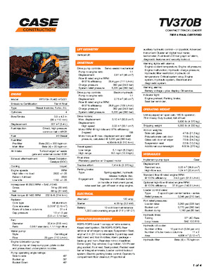 Mini încărcătoare Case TV370B