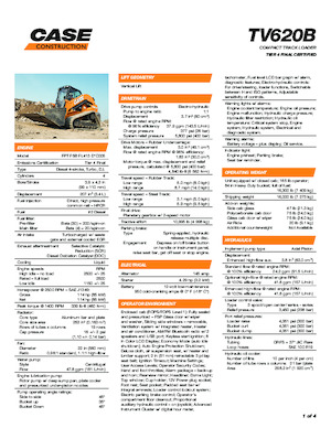 Mini încărcătoare Case TV620B