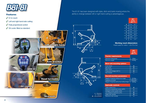 Echipamente de cosit în pantă Bomford B 81-81