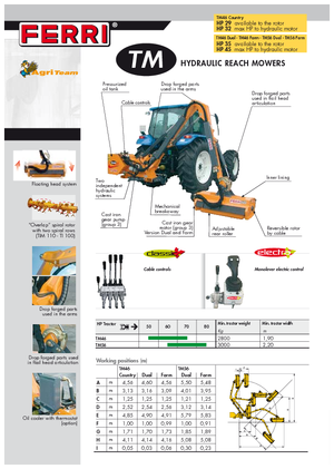 Echipamente de cosit în pantă Ferri TM 46 Dual