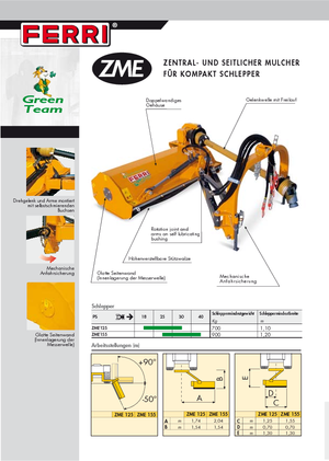 Echipamente de cosit în pantă Ferri ZME 155 Green Team
