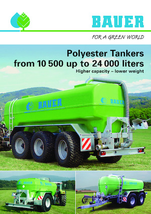 Decantoare de nămol Bauer Irrigation Centrifugal tanker Poly 105 EA SF single axle