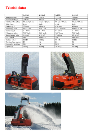 Tăietoare de zăpadă Fransgard S 220-3