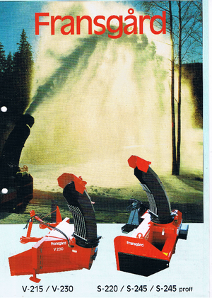 Tăietoare de zăpadă Fransgard S 245 proff