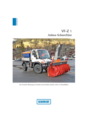 Tăietoare de zăpadă Schmidt VF-Z.1