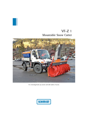 Tăietoare de zăpadă Schmidt VF-Z.1