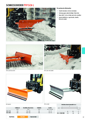 Pluguri de zăpadă light-duty/ușoare Bauer SCH-L 1500