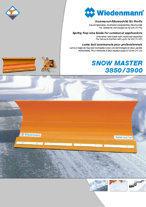 Pluguri de zăpadă light-duty/ușoare Wiedenmann SnowMaster 3903