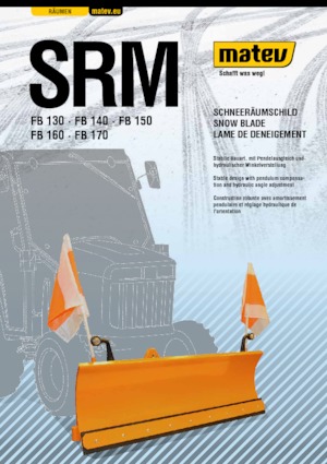 Pluguri de zăpadă light-duty/ușoare Matev SRM-FB 150