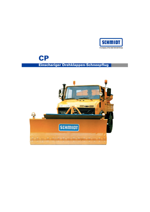 Pluguri de zăpadă cu două lame mobile/articulate Schmidt CP 3